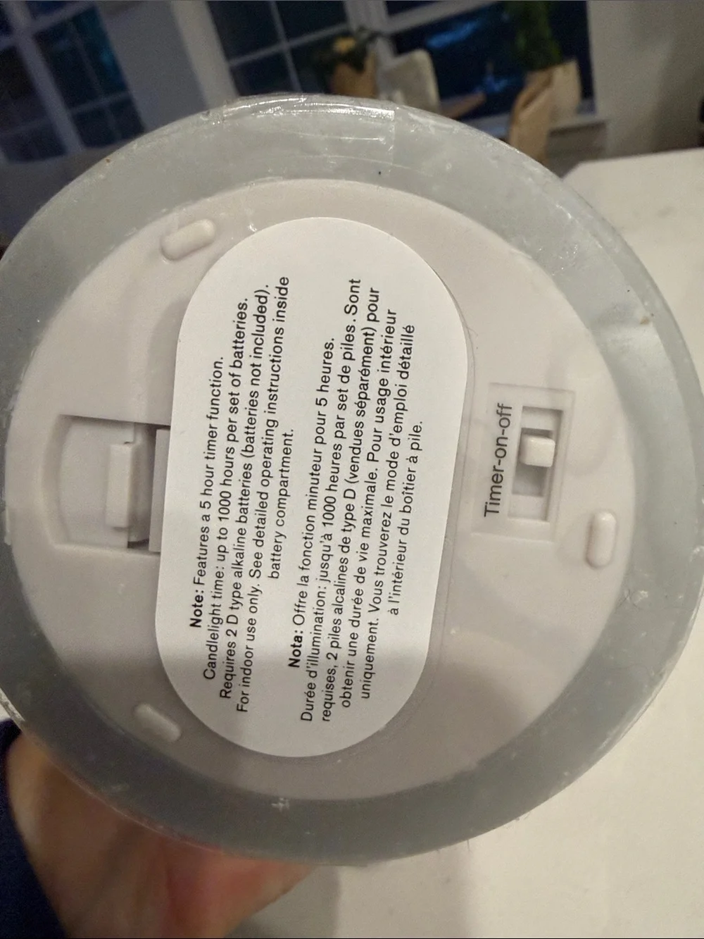 NWT set of 3 Pottery Barn Flameless Pillar Candles Light Gray